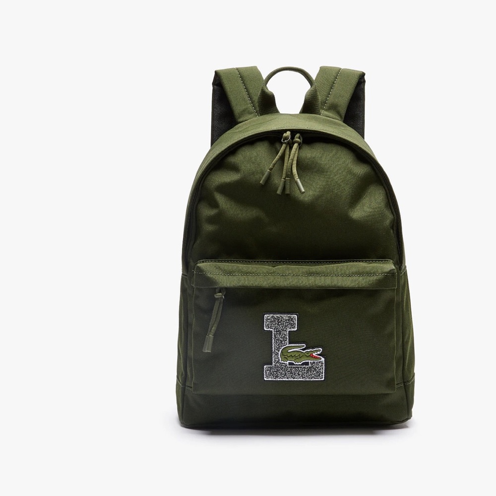 Lacoste Men's L Patch Canvas Backpack